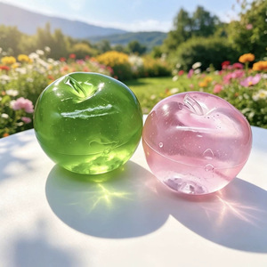 Nouvelle balle anti-stress en TPR de 8 cm, thé vert maltose et pomme, jouet souple pour enfants et adultes, cadeau pour soulager la fatigue, vente en gros - Product Image 1