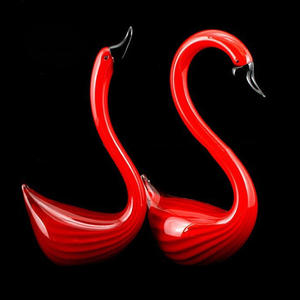 अनुकूलन हंस खाली ग्लास प्रदर्शन बोतल सना हुआ ग्लास प्रदर्शन बोतल - Product Image 5