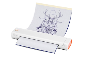 Impresora de Transferencia Térmica M08F, Tamaño Máximo de Papel de 108 mm, Máquina de Etiquetas de Rollo Térmico para Ropa, Resolución de 203 dpi, <span class=keywords><strong>USB</strong></span> - Product Image 3