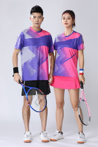 网球训练t恤专业乒乓球球衣o领羽毛球运动服排球t恤定制设计队服 - Product Image 5