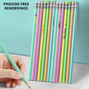 Pensil Promosi HB Hitam Stylish, Dapat Disesuaikan dengan Logo, Bentuk Segitiga, Bodi Plastik, Desain Gratis, Standar Digital - Product Image 1