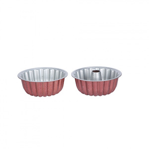 Molde redondo para pasteles de acero al carbono, 2 piezas, antiadherente, para hornear pan chiffon, tostadas, uso doméstico y comercial - Product Image 1