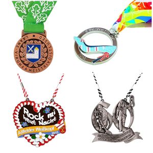 Fabrika toptan özel ödül madalyon abd onur yumuşak emaye mezuniyet madalyonlar 3d döküm madalya - Product Image 3