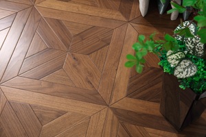 Plancher en bois de noyer noir <span class=keywords><strong>parquet</strong></span> de forme spéciale décoration murale de <span class=keywords><strong>fond</strong></span> de maison <span class=keywords><strong>parquet</strong></span> en bois - Product Image 6