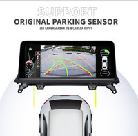 Lecteur GPS à écran tactile sans fil CarPlay & Android Auto pour BMW X5 E70/X6 E71 avec support de tableau de bord et système d'exploitation Linux