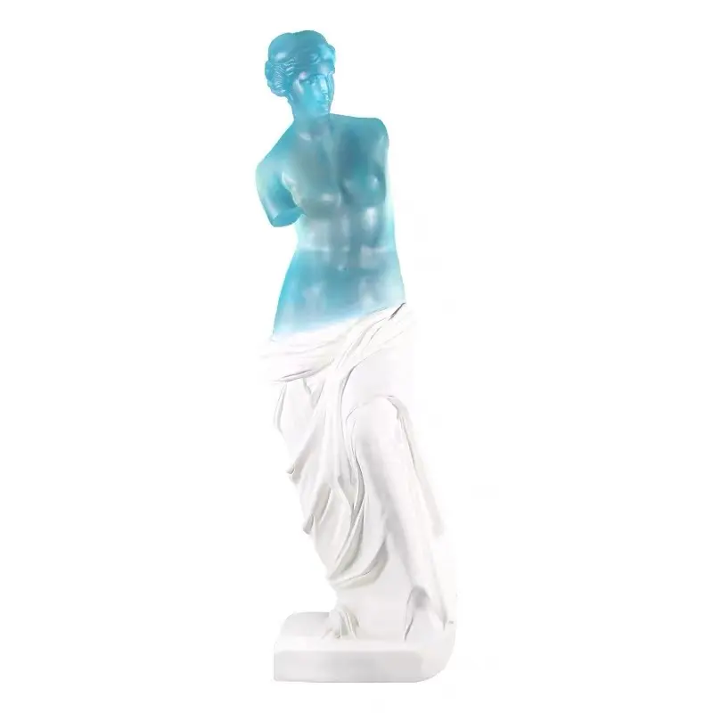 Le penseur David Venus dieu en fibre de verre grande décoration de jardin célèbres Statues grises peintes