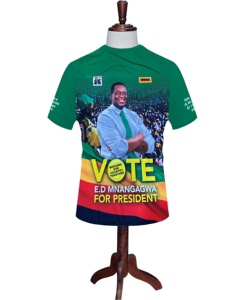 <span class=keywords><strong>T</strong></span>-shirt da uomo personalizzate stampate, 100% poliestere, ecologiche, ad asciugatura rapida, casual, per la campagna elettorale presidenziale dello Zimbabwe |   <span class=keywords><strong>ED</strong></span> - Product Image 4