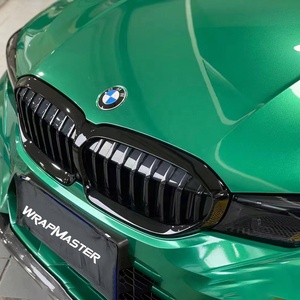WRAPMASTER 1,52*17m PET metálico Isla <span class=keywords><strong>de</strong></span> Man verde brillante completo coche vinilo envoltura costo vehículo cuerpo PVC pegatina - Product Image 4