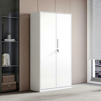 Armoire de classement en acier modulaire ignifuge, pliable et verrouillable, avec double porte et étagères réglables pour le rangement de bureau