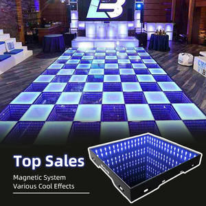 Pista de Baile LED Portátil con Efecto 3D, Iluminación para Eventos, Decoración de Fiestas, Alquiler para Bodas, Instalación Inalámbrica en Exteriores - Product Image 1