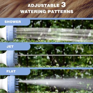 Hose with Adjustable Spray Nozzle PP+ABS <b>Push</b> Smart Button Variable Spray Patterns for Cleaning - Product Image 6