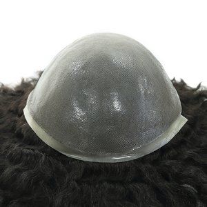 Perruques en cheveux humains bouclés pour hommes, toupet pour peau <span class=keywords><strong>afro</strong></span>, remplacement capillaire - Product Image 2