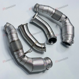 แคตตาไลติกคอนเวอร์เตอร์ S68B ท่อไอเสียแบบลดแรงดันตรงสำหรับ BMW X5M X6M F95 F96 4.4T ปี 2019-2022 ทำจากสแตนเลส 304 - Product Image 4