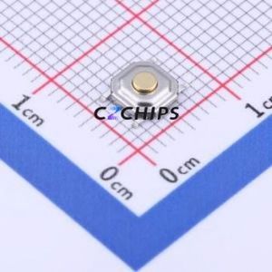 TS-KG87S-AT16F Tactile Switch SMD-4P,5.2x5.2mm Switch Single Pole Single Throw Round Button 2.5N Vertical Mount - Product Image 1