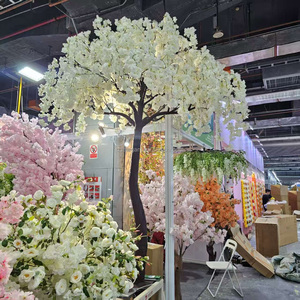 EG-AT16 Nouveau centre de table Arbre Location d'hôtel Événements festifs Intérieur Extérieur Fleurs artificielles blanches et roses en fleurs de cerisier Décoration - Product Image 2