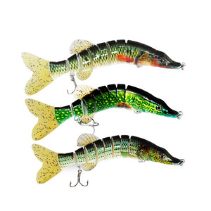 New Style 9 Segment Swimbait 20cm 65.2g Multi Jointed Fishing Lure Sinking Hard Bass Bait Fishing Tackle sezione pike lure - Product Image 1