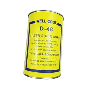 D-48 Replaceable Moisture And Acid Removal Suction Filter Core Drier for use with CFC,HCFC,HFC mineral OIL and POE