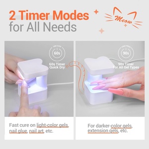 Mini UV Nail <b>Lamp</b> 2 <b>Timers</b> Fast Curing LED USB Portable Home Salon Use Gel Polish Nails Extension Cure <b>Lamp</b> - Product Image 4