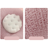Éponge de douche douce en maille Pouf de lavage Boule de bain exfoliante Boules de savon de bain moussantes Petites