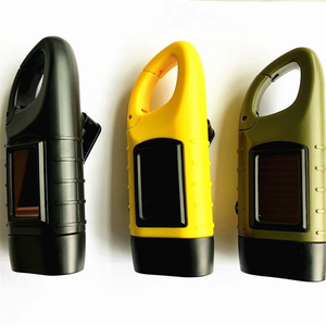 Outdoor Emergency Hand-crank <strong>Solar-powered</strong> Flashlight Mini Self-generating Hand <strong>Lamp</strong> - Product Image 5