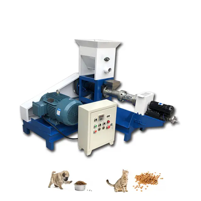 Cat food and dog food extruder/animal fish feed pellet machine Shrimp food pellet extruder