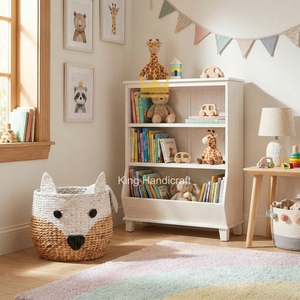 Handmade Hyacinth Fox Shape <b>Animal</b> <b>Basket</b> for Kids Bedroom Toy Organizer Customizable from Vietnam - Product Image 5
