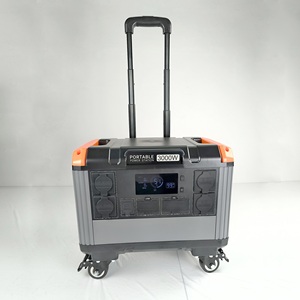 Station d'alimentation portable haute capacité avec charge solaire 3000W 2400W 1200W 600W et batterie lithium-ion pour utilisation en extérieur, à domicile et en voiture - Product Image 2