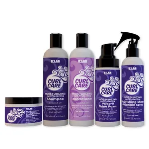 OEM/DOM-productos para el cuidado del cabello, champú y acondicionador de pelo rizado orgánico, nuevo diseño