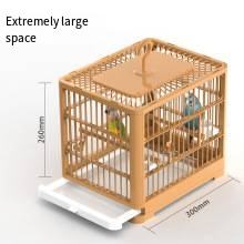 Siyah Phoenix şakayık inci büyük kuş kafesi papağan Starlings için taşınabilir out-kafes düğme kapatma plastik çelik canlı kullanım için - Product Image 2