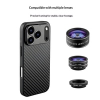 Étui pour objectif de téléphone portable, design animal, en caoutchouc souple, interface filetée de 17mm, compatible avec les smartphones OPPO