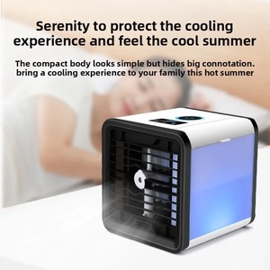 New Digital Display <b>Spray</b> Mini air Conditioner <b>Fan</b> Purification Humidification with Colorful Night Lights Summer Air Cooling <b>Fan</b> - Product Image 3
