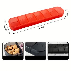 Custom Logo Portable 7 Day Pills <b>Box</b> Pill Storage Cases Pill <b>Box</b> for 7 Compartments Pp Plastic Medicine <b>Box</b> - Product Image 4