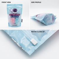 Sachets Doypack Personnalisés Imprimés avec Fermetures Éclair et Fenêtres pour Aliments pour Bébés, Chewing-gums, Bonbons, Aliments Lyophilisés - Feuille d'Aluminium Thermoscellable