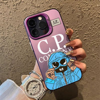 Coque de Téléphone IMD CP Company en TPU+PC avec Design de Luxe et Antichoc pour 11/12/13/14/15 Pro Max/XR/XS Max Motif Papillon Rétro