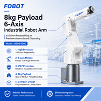 Robot industriel FOBOT Mb08-1000 à 6 axes, charge utile de 8 kg, portée de 1000 mm, IP67, prise en charge SDK et PLC pour l'assemblage, le prélèvement et le placement