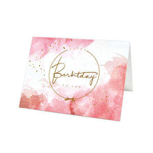 Design Logo personalizzato stampa di lusso pieghevole <span class=keywords><strong>auguri</strong></span> <span class=keywords><strong>auguri</strong></span> di <span class=keywords><strong>auguri</strong></span> lamina d'oro grazie carte di carta - Product Image 3