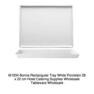 Bonna Plato Rectangular para Servir 28 × 22 cm Porcelana Blanca M1934 - Product Image 2