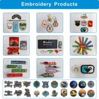 Patch brodé personnalisé avec logo sur mesure, motif 3D/2D tissé, pour la décoration de vêtements