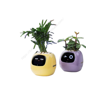 Pot de fleurs intelligent à capteur, interaction faciale, application numérique, animal de compagnie virtuel, auto-arrosage, petit modèle, vente en gros - Product Image 1