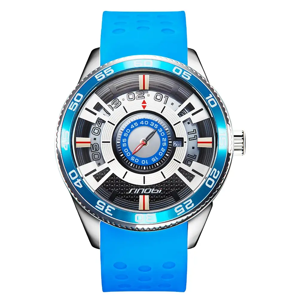 SINOBI-reloj deportivo de lujo para hombres, cronógrafo de cuarzo, militar, resistente al agua, creativo, nuevo