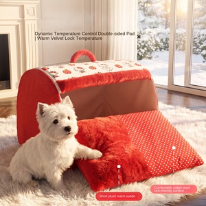 Cuccia <span class=keywords><strong>per</strong></span> Gatti a Forma di Mela con Cuscino Rimovibile, Letto <span class=keywords><strong>per</strong></span> Cuccioli e Gatti, Casa Semi-Chiusa, Vendita all'Ingrosso - Product Image 3