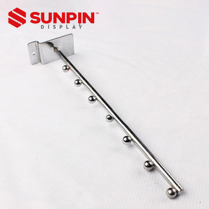 Tùy chỉnh siêu thị treo đá phiến tường kệ móc quần áo multiboard móc 5-bead 7-bead quần áo <span class=keywords><strong>slatwall</strong></span> hiển thị móc - Product Image 5