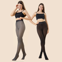 Porter de la chair à travers l'entrejambe unique surdimensionné Sexy bas japonais femmes collants vidéo translucide collants/collants