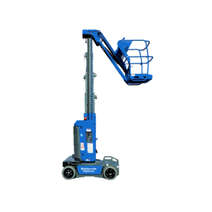 Ascenseur vertical de plate-forme de levage de travail aérien de double mât habité abordable d'alliage d'aluminium hydraulique - Product Image 1