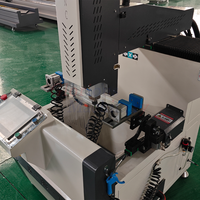 Mini enrutador de copia de fresado de perforación Cnc de perfil de aluminio para máquina de bisagras de aluminio con orificio de cerradura de puerta de aluminio