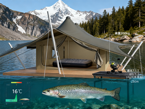 Tente de Glamping Safari Haut de Gamme en Promotion, 2 Chambres, Double Couche, Toile PVC Imperméable, Quatre Saisons, Ignifuge, Structure en Acier, Idéale pour les Complexes Hôteliers - Product Image 4