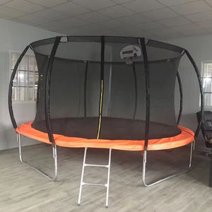 Trampolín Redondo de 10 Pies con Marco de Anillo Superior y Red de Seguridad para Niños y Adultos, para Exteriores, Diseño de Calabaza - Product Image 6