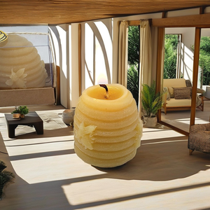 LE237 เทียนขี้<span class=keywords><strong>ผึ้ง</strong></span>ธรรมชาติ 100% รูปทรงรังผึ้งสำหรับเด็<span class=keywords><strong>ก</strong></span> ทำมือ แบรนด์ส่วนตัว ชุดของขวัญสำหรับตกแต่งบ้าน - Product Image 4