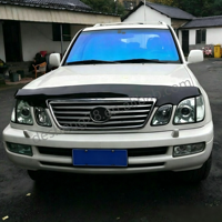 Déflecteur de capot pare-insectes pour Lexus LX470 Land Cruiser 100 Cygnus 1998-2007, protection de capot en acrylique fumé