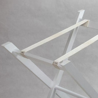 Table d'appoint amovible pliable en bois blanc Simple salon plateau de nourriture Table rectangulaire facile Installation plateau de service Table